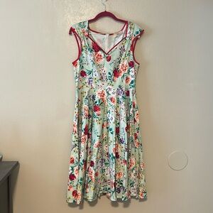 Grace Karin Retro Floral Swing Dress—Stretchy, Flattering, Fun!